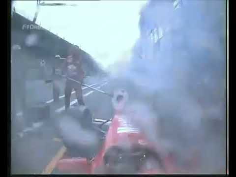 F1 2003 Austria - Michael Schumacher Fire Pit Stop Onboard