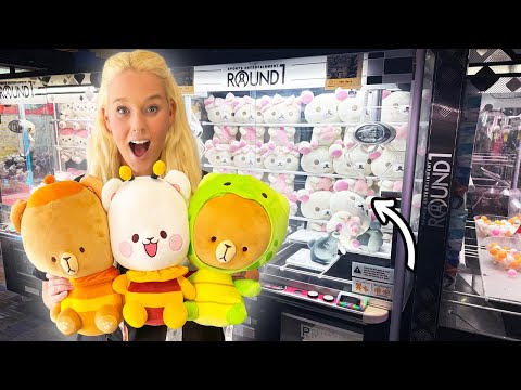 So Many Round1 Claw Machine Wins in OKC!