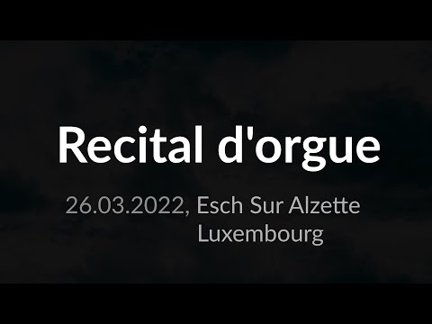2022.03.26 - Récital d'Orgue