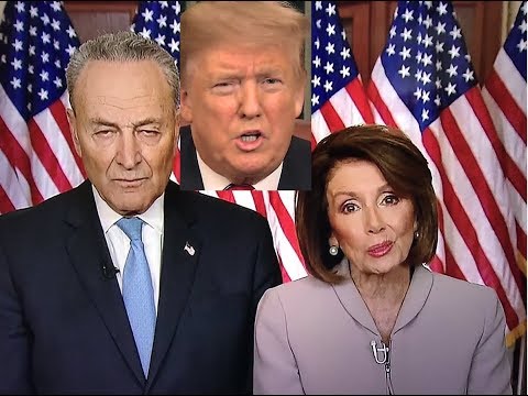 Trump Addresses the Nation from the Oval Office and Nancy Pelosi, Chuck Schumer respond to Trump's speech