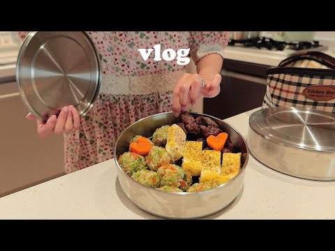 🏡vlog • 사랑의 도시락 싸기, 에그샌드위치, 디즈니팝업스토어, 닭볶음탕, 자라홈 언박싱, 미라클모닝근황