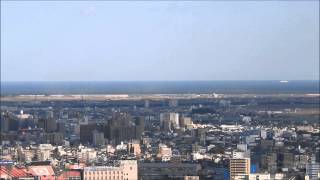 preview picture of video 'Sendai Beach Dust Storm  2015-03-25 アエル31階から見た仙台市海岸の風塵、飛砂、土ぼこり'