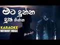 Mata Dunna Duk Ginna KARAOKE WITHOUT VOICE Amisha Minol Hiru Star Season 3