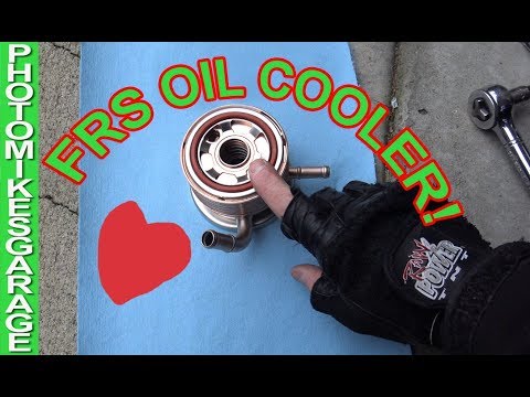 Oil cooler for the FRS! OEM Subaru install step by step....