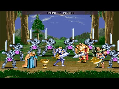 圆桌骑士 Knights of the Round 라운드의 기사 Arthur & Perceval 2 players gameplay ナイツオブザラウンド