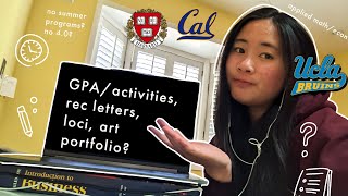 How I got into Harvard, UCLA, and UC Berkeley | Stats, ECs, Tips!
