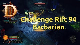 Diablo 3 - Challenge Rift - Challenge 94 - Barbarian - Complete