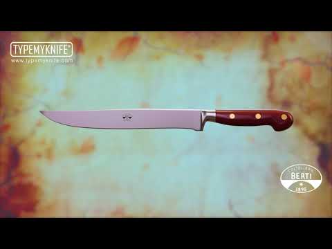 Coltellerie Berti Collezione Cucina Pro Tranchiermesser Plexiglass Rosso 22 5 cm