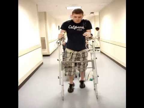 Brandon Perrault ~Walking 250 steps @ Shepherd Center  #7