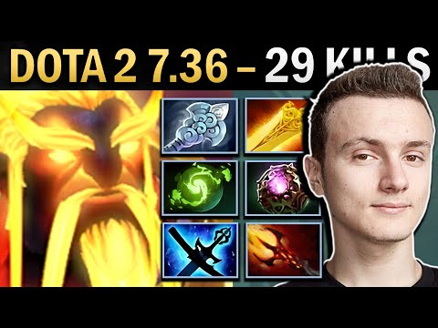Ember Spirit Gameplay Miracle with 29 Kills and Radiance - Dota 2 7.36