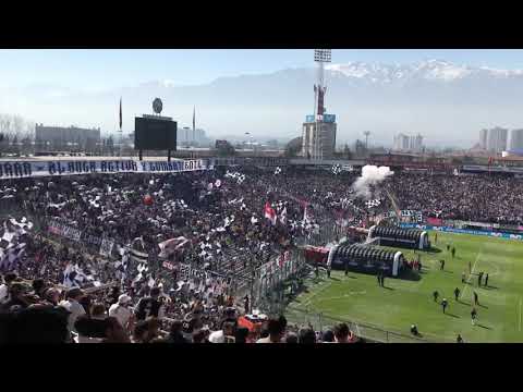 "Salida Colo-Colo 1 U de Chile 0" Barra: Garra Blanca &bull; Club: Colo-Colo