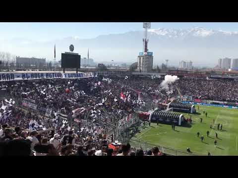 "Salida Colo-Colo 1 U de Chile 0" Barra: Garra Blanca • Club: Colo-Colo