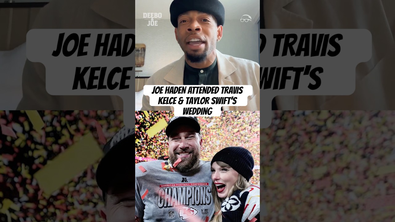 Joe gave us a little insight on the exclusive #TravisKelce & #TaylorSwift wedding 😂 #DeeboAndJoe