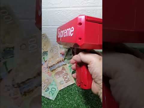 🌈💴ASMR AMAZING MONEY GUN 1 #loop #toys #money #cashcannon