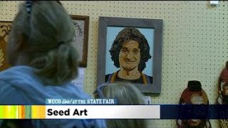 Robin Williams Seed Art At MN State Fair