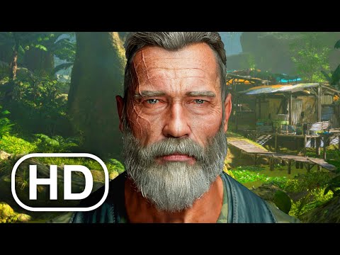 Prey Feral Predator Vs Old Dutch Fight Scene Arnold Schwarzenegger 4K ULTRA HD