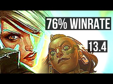RIVEN vs ILLAOI (TOP) | 76% winrate, 12/1/1, Legendary, Rank 15 Riven | EUW Grandmaster | 13.4