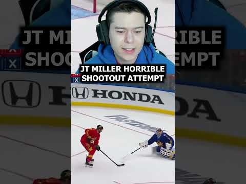 J.T. Miller shootout attempt in NHL 2024 All Star game #hockey #nhl #nhlallstar