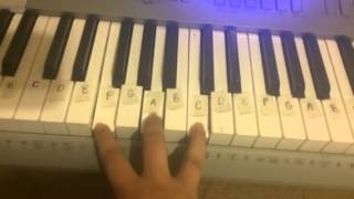 Video thumbnail of "Dark Enough Piano tutorial"