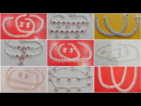 Simple Silver Payal Designs | Daily Use silver payal design | Daily use anklets designs 2024 ||