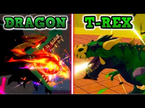(THIS IS WAY TOO STRONG) East Dragon Vs T-Rex In Blox Fruits