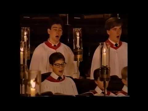 John Rutter - Shepherd's Pipe Carol - Kings College Choir, Cambridge (Nine Lessons and Carols 1992)