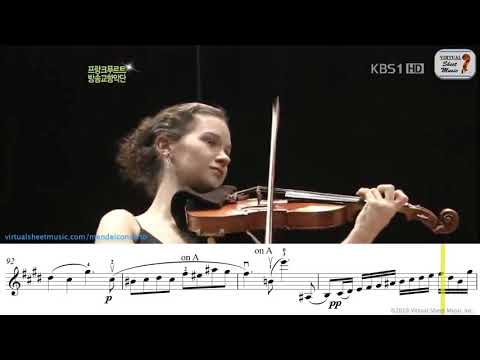 Mendelssohn Violin Concerto E Minor OP.64 - 3rd mov. - Hilary Hahn - Sheet Music Play Along