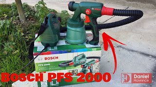 Bosch PFS 2000, 440 W, paint spray system, unboxing and test