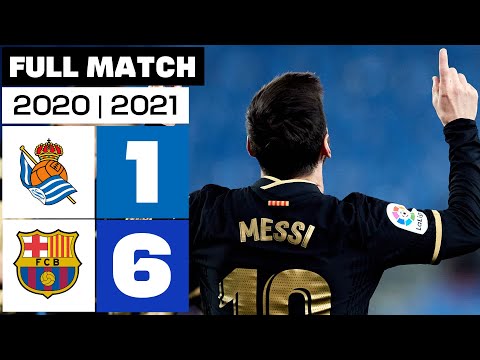 Real Sociedad 1 - 6 FC Barcelona 2020/21 | PARTIDO COMPLETO