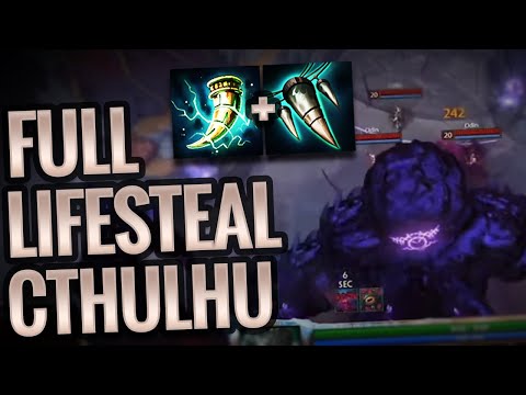FULL Life Steal CTHULHU Build! SO MUCH DAMAGE!- Smite