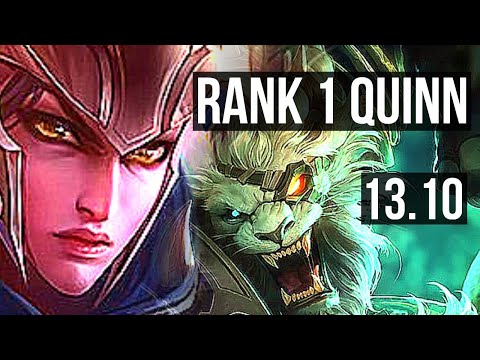 QUINN vs RENGAR (TOP) | Rank 1 Quinn, 8/1/6, 1400+ games, Dominating | KR Grandmaster | 13.10