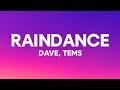 Dave - Raindance (Lyrics) ft. Tems