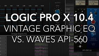 Video thumbnail for Logic Pro X 10.4 - Vintage Graphic EQ vs. Waves API-560 by MusicTechHelpGuy