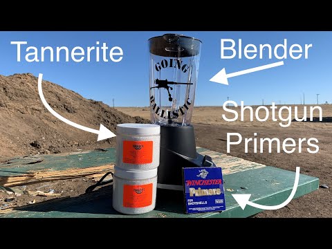 Tannerite + Shotgun Primers in a Blender = Ka Boom