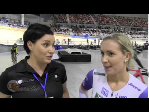 Courtney Field wins Junior Women's Keirin - 20/12/2014