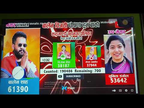 #balenshah #mayourkathmandu #congratulations saja 7 baje ko natija