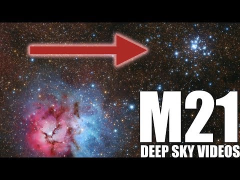 M21 - 8-million-year-old stars - Deep Sky Videos