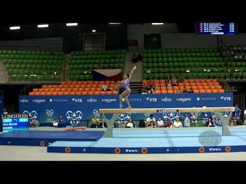 SOARES Julia (BRA) - 2019 Artistic Junior Worlds, Gyor (HUN) - Qualifications Balance Beam