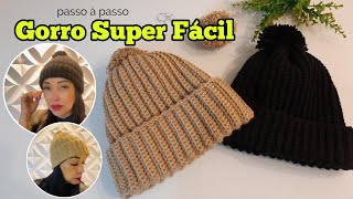 Touca Gorro em Crochê Super Fácil - Para iniciantes