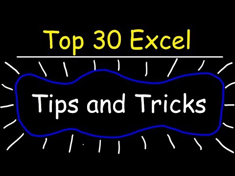 Top 30 Excel 2016 Tips, Tricks, Shortcuts, Functions & Formulas