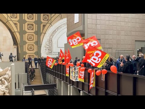 Retraites: manifestation avec des casseroles au musée d’Orsay, à Paris | AFP