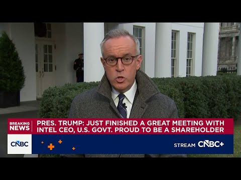 Pres. Trump: Just finished a great meeting with Intel CEO, U.S. government proud to be shareholder