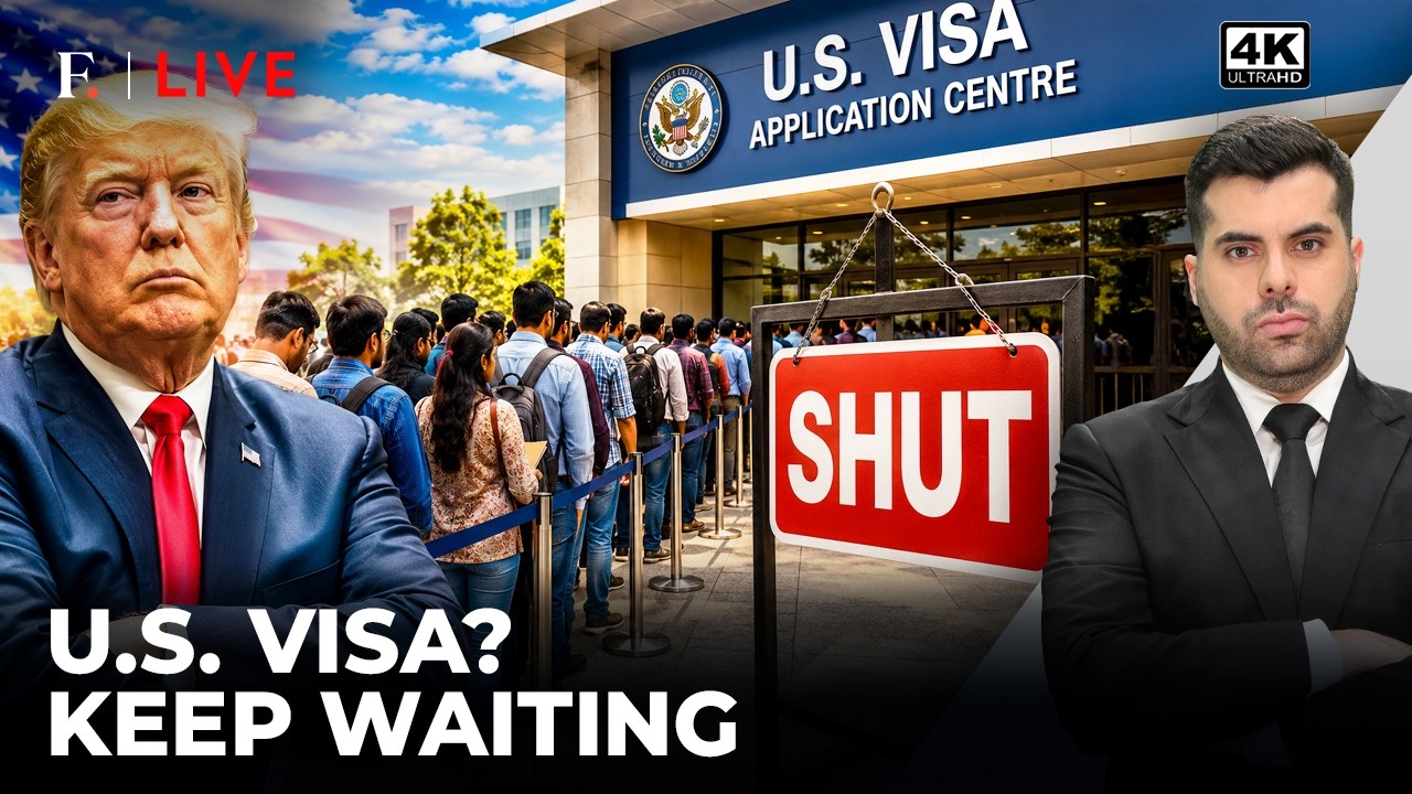 Waiting For a U.S. Visa? Trump’s Latest Move Could Delay Appointments | Firstpost Live | 4K