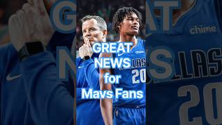 The Mavericks just got a Double-Dose of GREAT news…