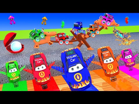 Big & Small: MCQUEEN, ROADSTER, POLICE CAR, AUDI Q8, LAMBORGHINI Cars Climb to Highest Level 2025