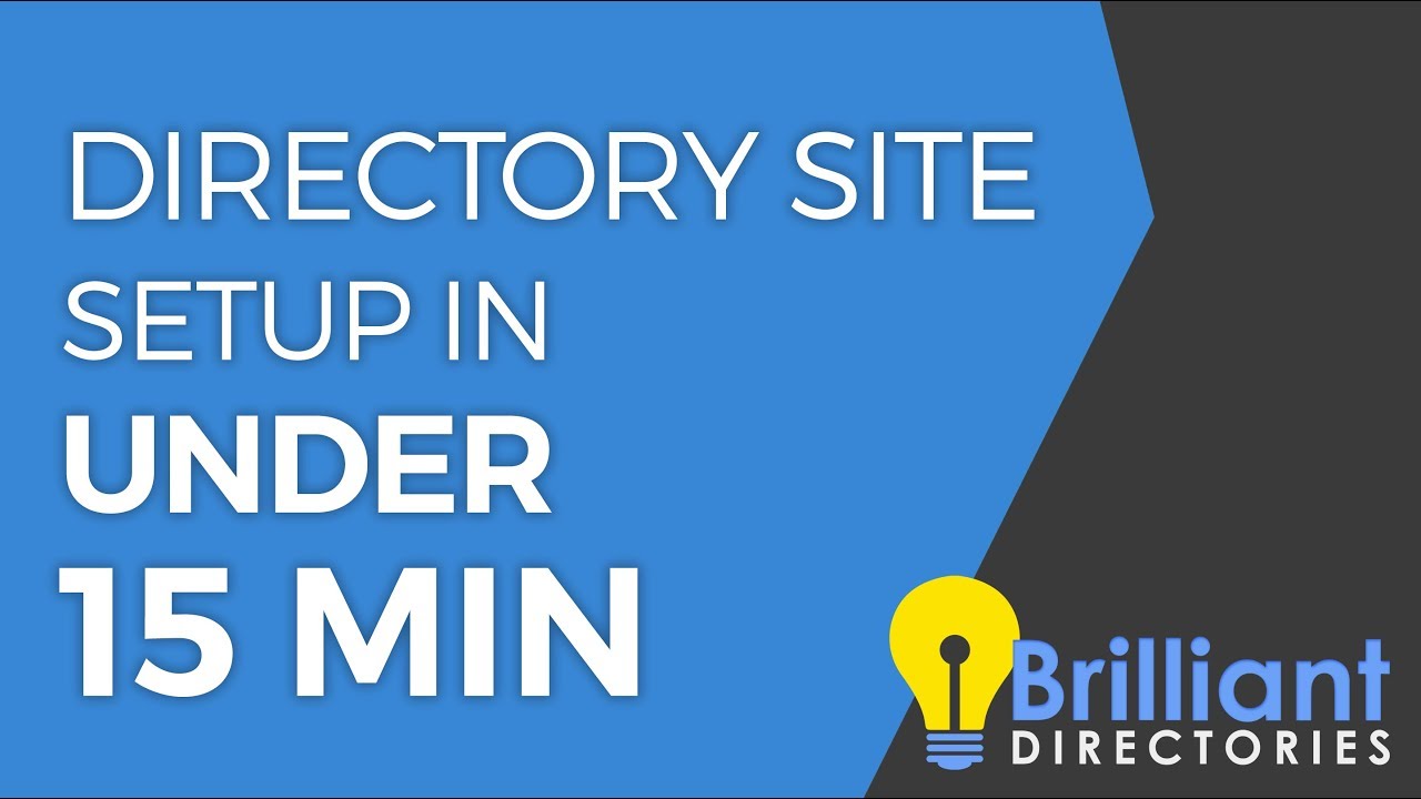 How to Setup a Directory Website in 15 Minutes
