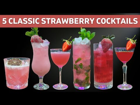 5 Classic STRAWBERRY Cocktail Recipes