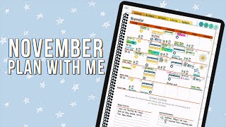 PLAN WITH ME | November 2021 iPad Digital Planner Setup in Goodnotes | vlogtober day 31