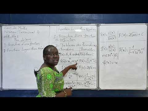 Cours de Mathématiques - Fonction Logarithme Népérien. Niveau Terminale D