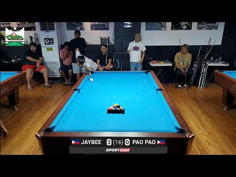 Billiards pool 10 ball Jaybee 6,8,10 vs Pao Pao race to 16